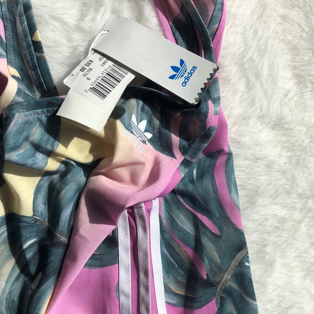 NWT Adidas Farm tank tropical palm tree - Picture 5 of 7